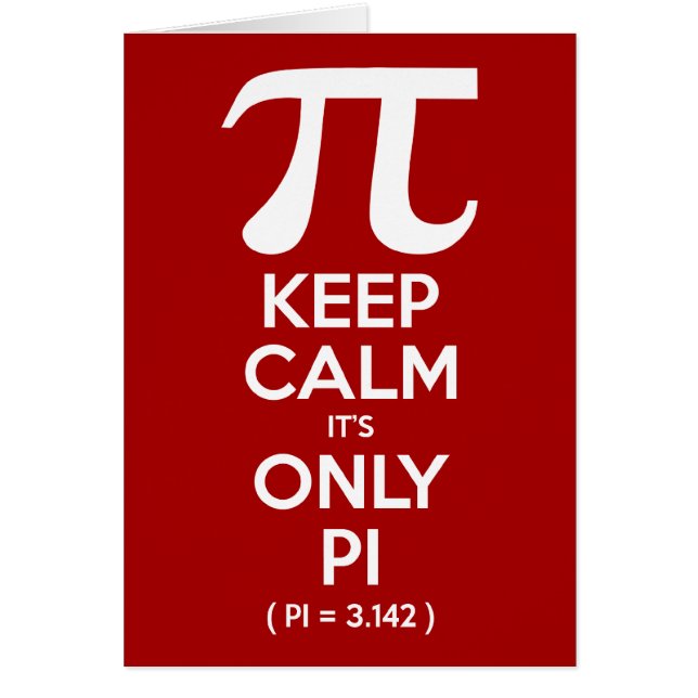 Calm 保 It Only Pi (Pi = 3.142) (正面)