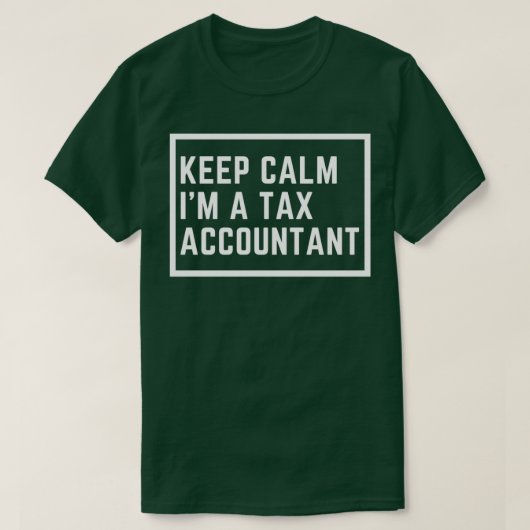 Calm 保 Ix27m A税理士おもしろい Tシャツ (デザイン正面)