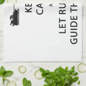 Calm 保 Let Rudolphガイドスリー キッチンタオル (折り畳み)