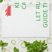 Calm 保 Let Rudolphガイドスリー キッチンタオル (折り畳み)