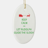 Calm 保 Let Rudolphガイドスリー セラミックオーナメント (右)