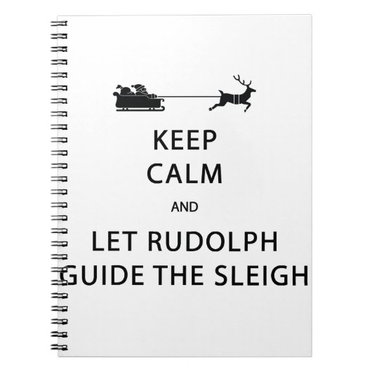 Calm 保 Let Rudolphガイドスリー ノートブック (正面)