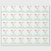 Calm 保 Let Rudolphガイドスリー ラッピングペーパー (フラット)