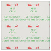 Calm 保 Let Rudolph Guide The Sleigh ファブリック (見本)
