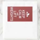 Calm 保 & Lift Weightsカラーステッカスタムカー 長方形シール (バッグ)