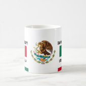 Calm 保 Mexicoとおもしろい文字、メキシコ国旗 コーヒーマグカップ (中央)