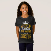 Calm 保 My Olumsはドクターガールのブラックイエロー Tシャツ (正面フル)