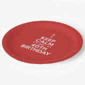 Calm 保 Only 40th Birthday紙プレート ペーパープレート (アングル)