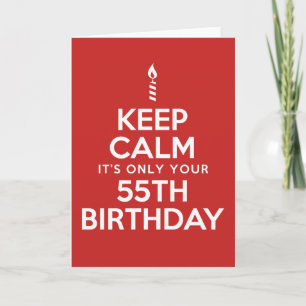 Calm 保 Only 55th誕生日カード カード