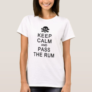 CALM 保 & PASS THE RUM shirt, choose スタイル Tシャツ