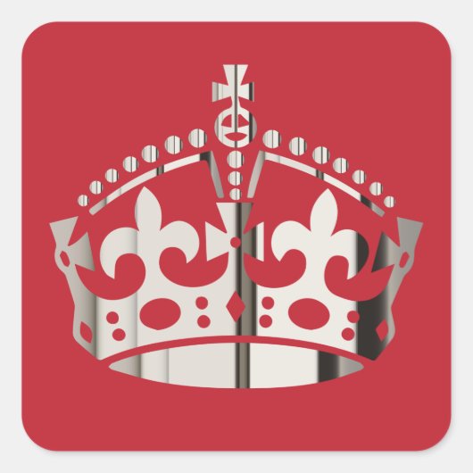 Calm 保 Polished Nickel Crown – 背景の変更 スクエアシール (正面)