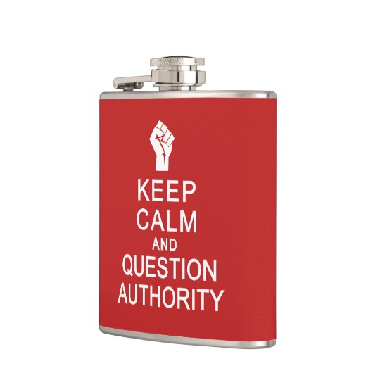 Calm 保 & Question Authorityのフラカスタムスク フラスク (左)