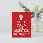 Calm 保 & Question Authorityはがきカスタマイズ,  ポストカード (スタンド正面)