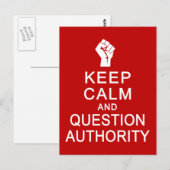 Calm 保 & Question Authorityはがきカスタマイズ,  ポストカード (正面/裏面)