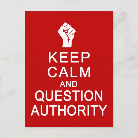 Calm 保 & Question Authorityはがきカスタマイズ,  ポストカード (正面)