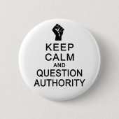 Calm 保 & Question Authorityボタン 缶バッジ (正面)