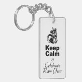 Calm 保 Ram年モノグラム両面KC キーホルダー (正面左)