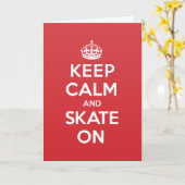 Calm 保 Skateあいさつ文カード カード (黄色い花)