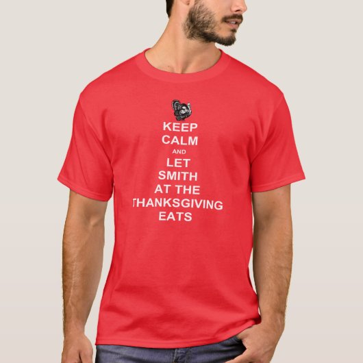 Calm 保 Smith Thanksgiving Shirt Tシャツ (正面)