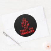 Calm 保 Trustザソムリエ赤ワインワイナリーギフト ラウンドシール (封筒)