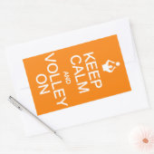 Calm 保 & Volleyスタンプ 長方形シール (封筒)