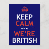 Calm 保 We're British ポストカード (正面)