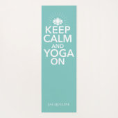 Calm 保 Yoga On Monogram Lotus Mint Green ヨガマット (裏面)