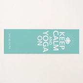 Calm 保 Yoga On Monogram Lotus Mint Green ヨガマット (正面(横))