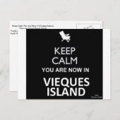 Calm 保 You are now in Vieques Island ポストカード (正面/裏面)