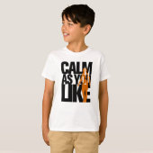 Calm A You Like (BlackOrange) LFC Liverpool FC Tシャツ (正面フル)