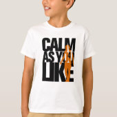 Calm A You Like (BlackOrange) LFC Liverpool FC Tシャツ (正面)