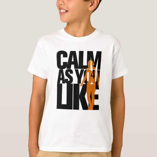 Calm A You Like (BlackOrange) LFC Liverpool FC Tシャツ (正面)