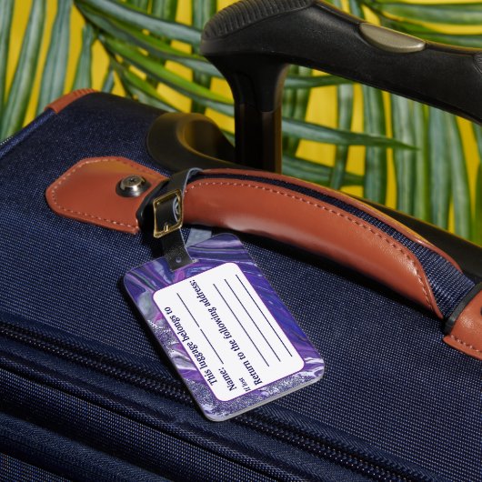 Calm Acrylic注インスパイア荷タグ ラゲッジタグ (正面インサイチュ1)