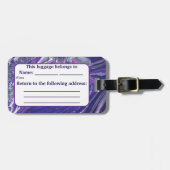 Calm Acrylic注インスパイア荷タグ ラゲッジタグ (正面横)