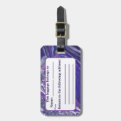 Calm Acrylic注インスパイア荷タグ ラゲッジタグ (正面縦)