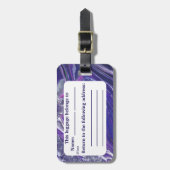 Calm Acrylic注インスパイア荷タグ ラゲッジタグ (正面縦)