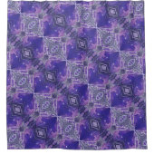 Calm Acrylic Pour Inspired Shower Curtain シャワーカーテン (正面)