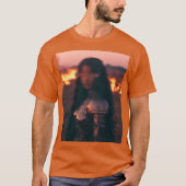 Calm African warrior in chaos Tシャツ (正面)
