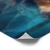 Calm AIファンタジーデジタルアートプリント ポスター (角)