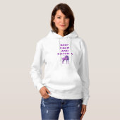 Calm and 保 Catch a Purple Unicorn Sweatshirt パーカ (正面フル)