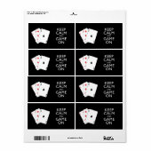 CALM AND 保 GAME ON – カードゲーム ラベル (フルシート)