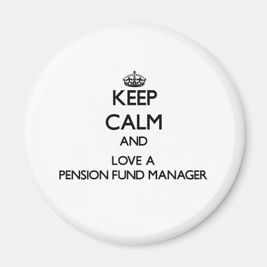 Calm and 保 Love a Pension Fund Manager マグネット (正面)