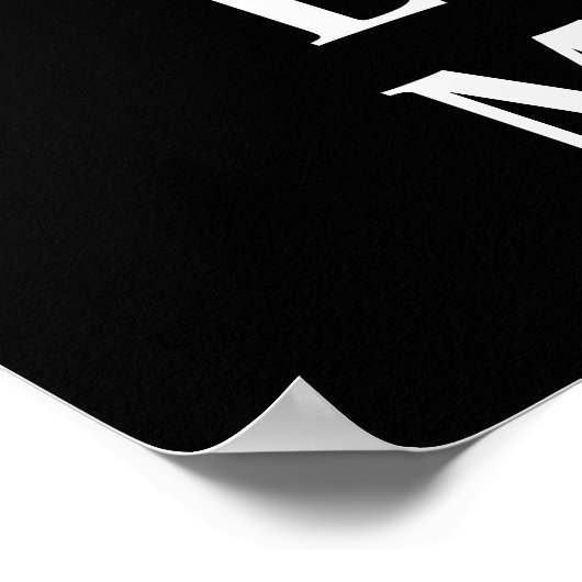 Calm and 保 Love Math Symbolsタイポグラフィポスター ポスター (角)