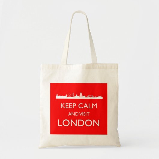 Calm and 保 Visit London Tote Bag トートバッグ (正面)
