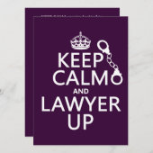 Calm  And Ald As App (任意の色) 招待状 (正面/裏面)