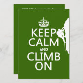 Calm and Climm On (カスタマイズ可能な色) 招待状 (正面/裏面)