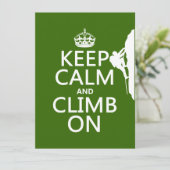 Calm and Climm On (カスタマイズ可能な色) 招待状 (スタンド正面)