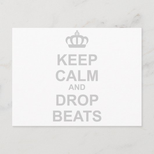 Calm And Drop保ビート- DJ Disk Jockey Music ポストカード (正面)