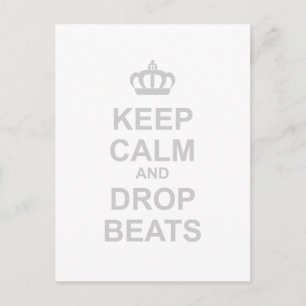 Calm And Drop保ビート- DJ Disk Jockey Music ポストカード