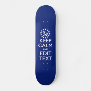 Calm And Edit航海の保文字 スケートボード